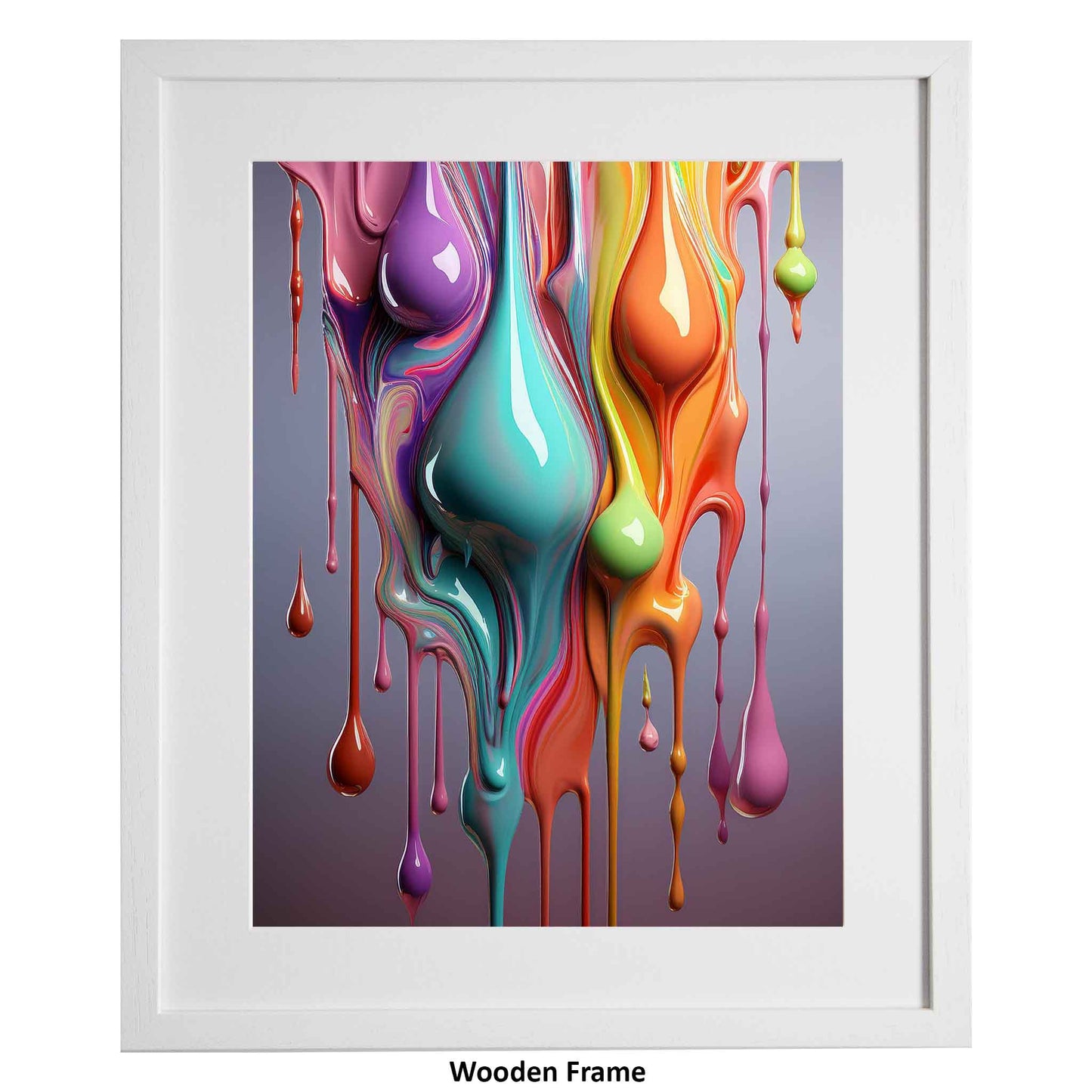Modern Art Print - Colour Downpour