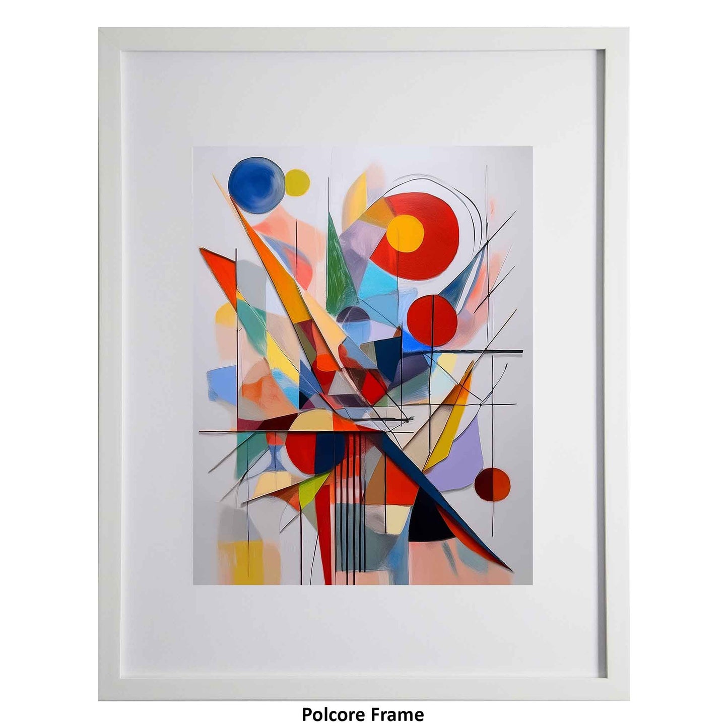 Apricus, a geometric style modern art print from the Ximago store