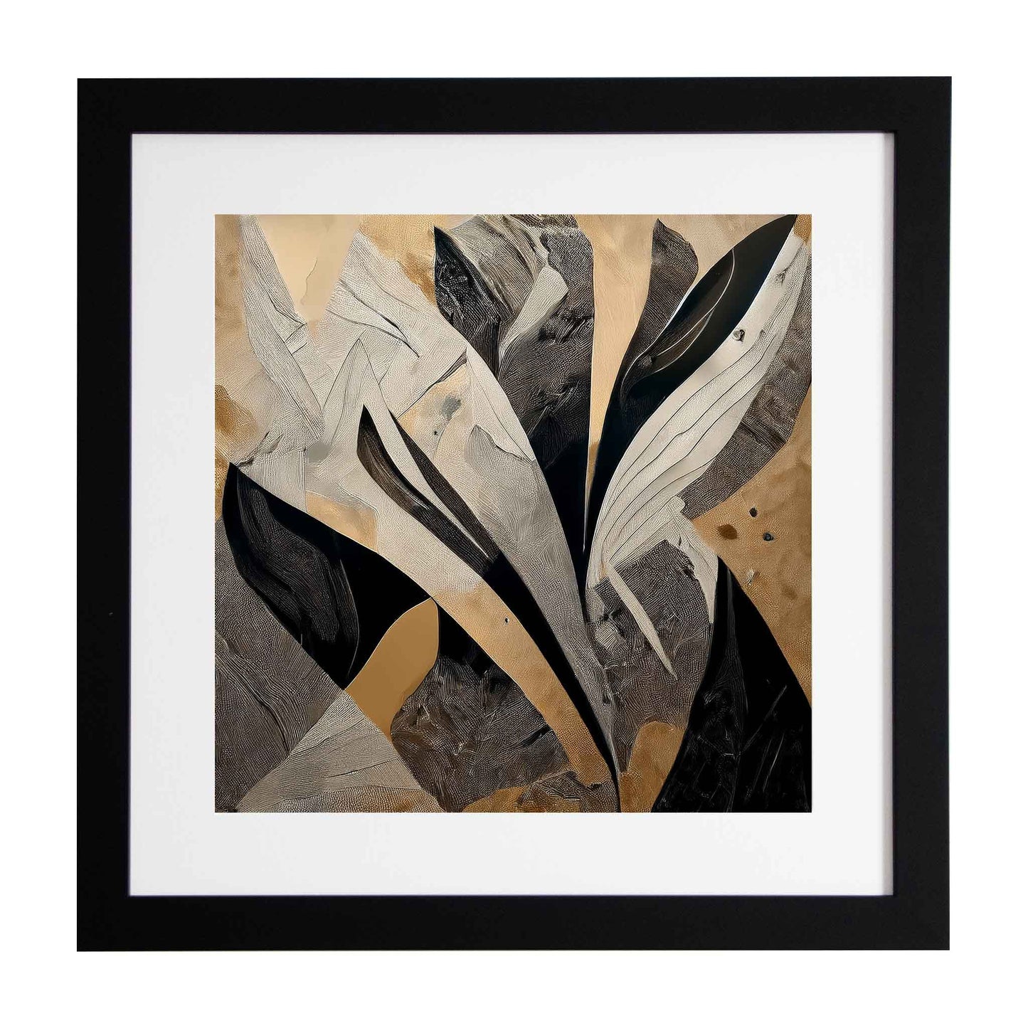 Eurwen, black and gold framed modern art print from Ximago.