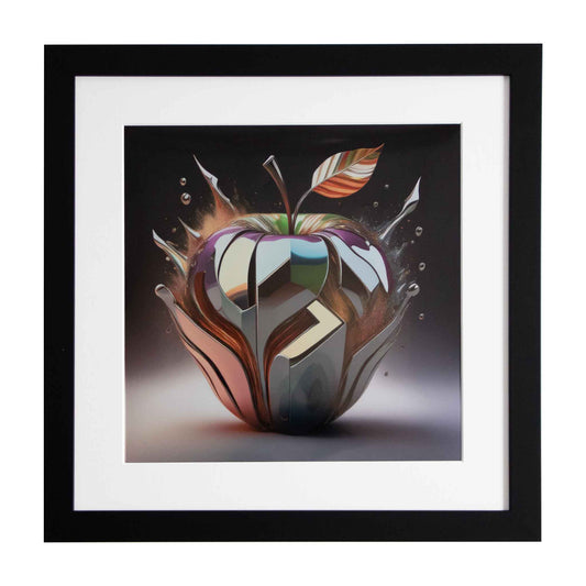 Metallic apple, a modern art print from the Ximago store