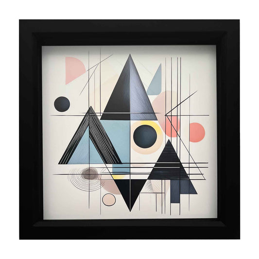 Black box frame modern art piece, from the Ximago store