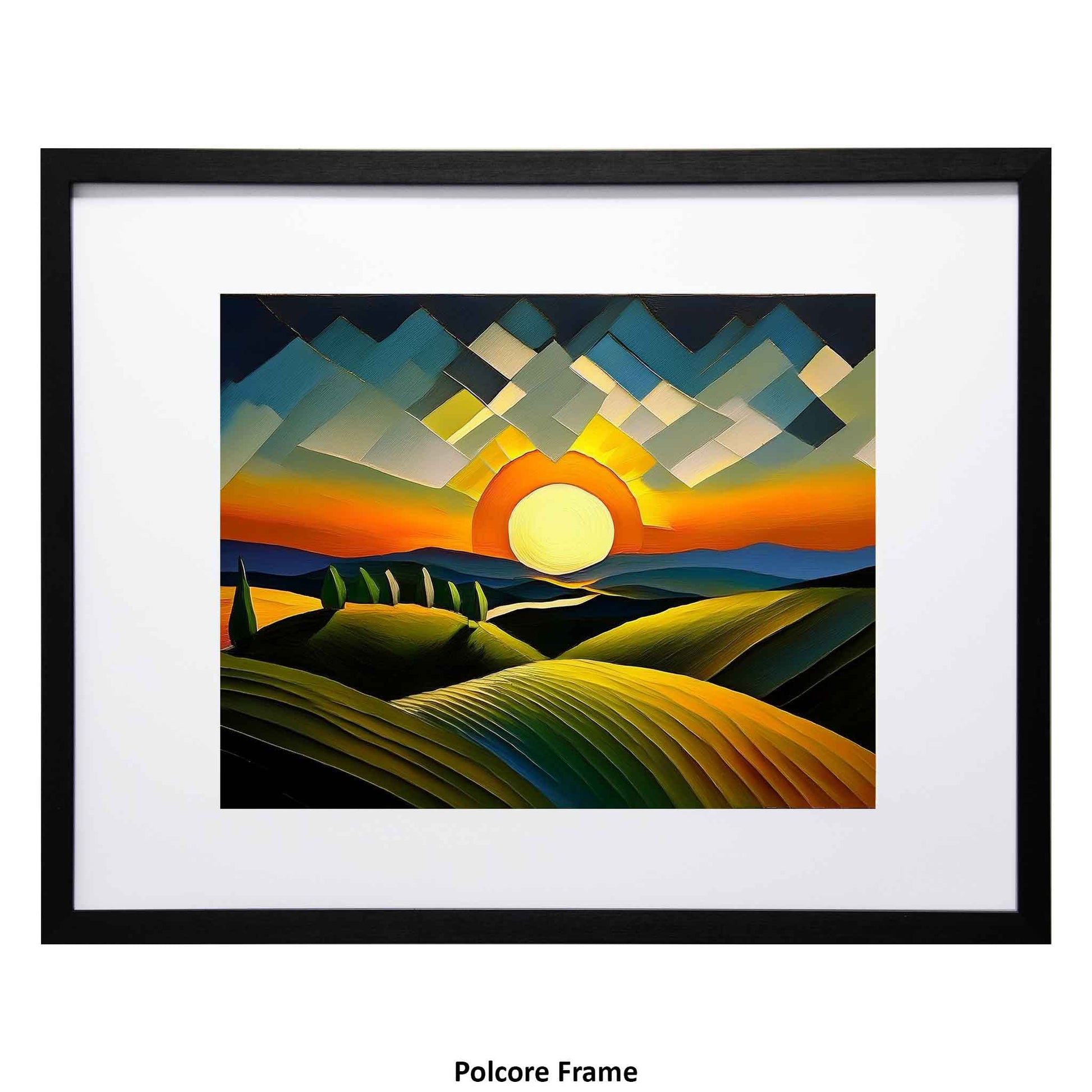 Cyrus - Modern Art of  Sunset, a framed modern art print from the Ximago store