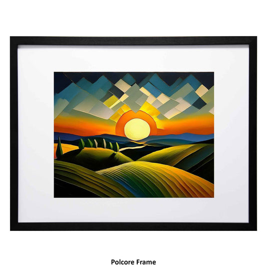 Cyrus - Modern Art of  Sunset, a framed modern art print from the Ximago store