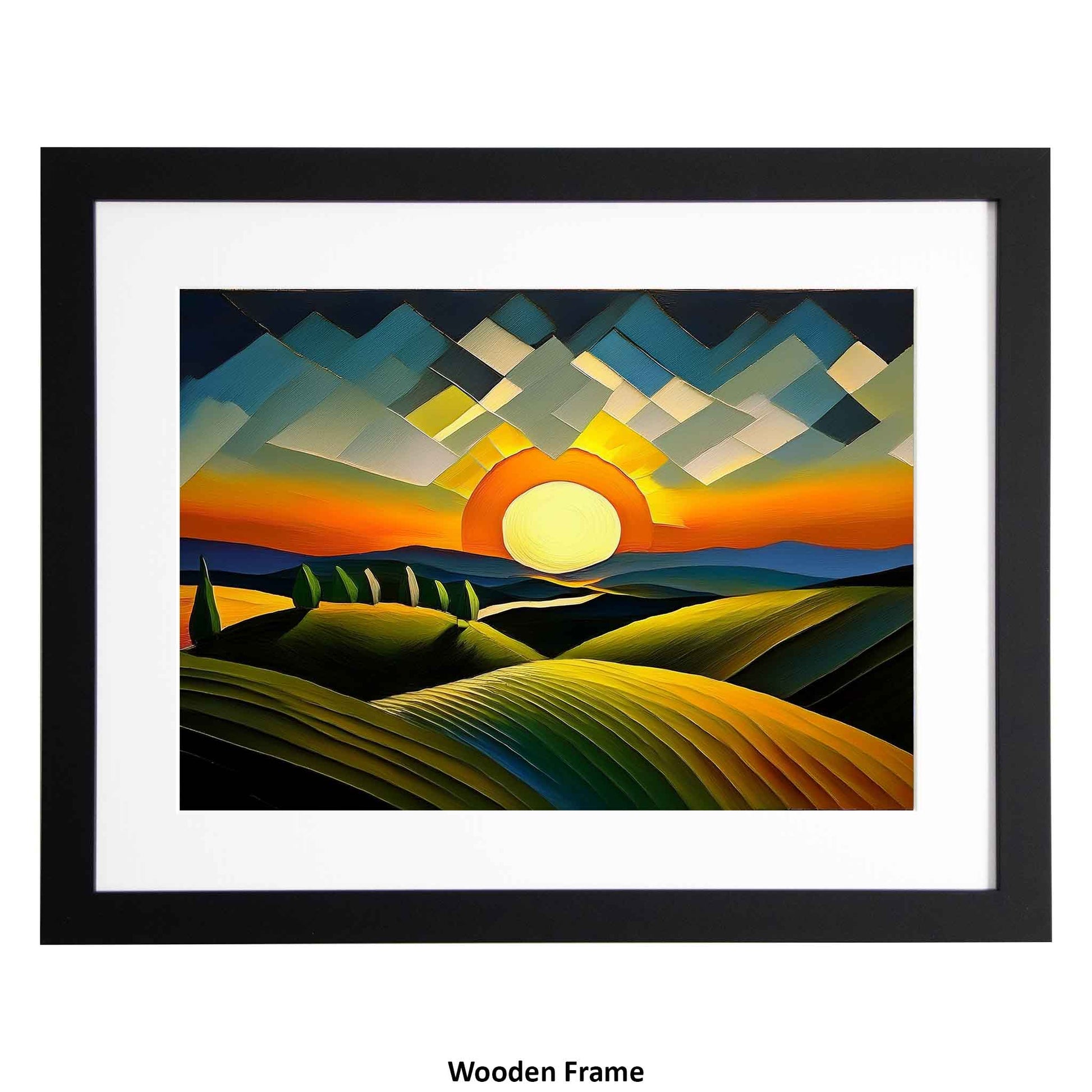 Cyrus - Modern Art of  Sunset, a framed modern art print from the Ximago store