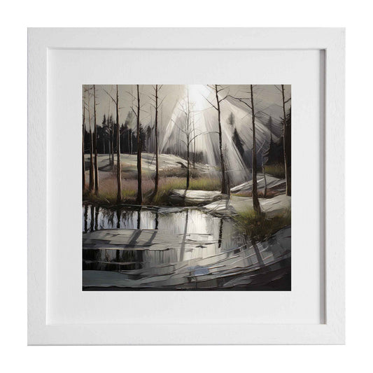 Heddwyn, a forest scene art print from the Ximago store.