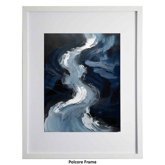 Blue Water, a framed modern art print from the Ximago store