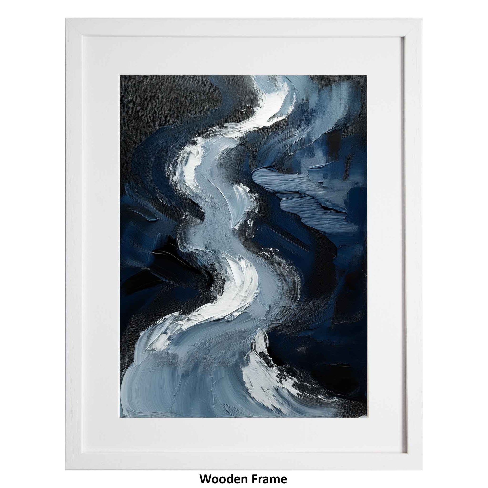 Blue Water, a framed modern art print from the Ximago store