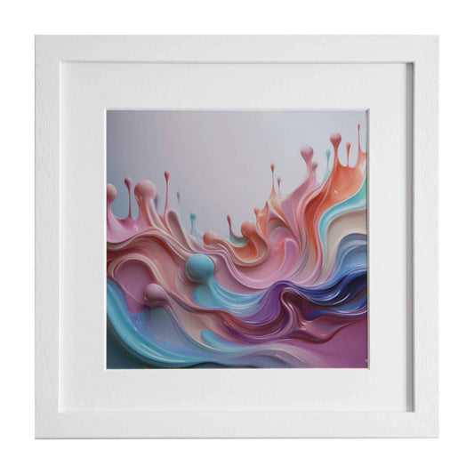 Swirls and bubbles, a framed modern art print from the Ximago store