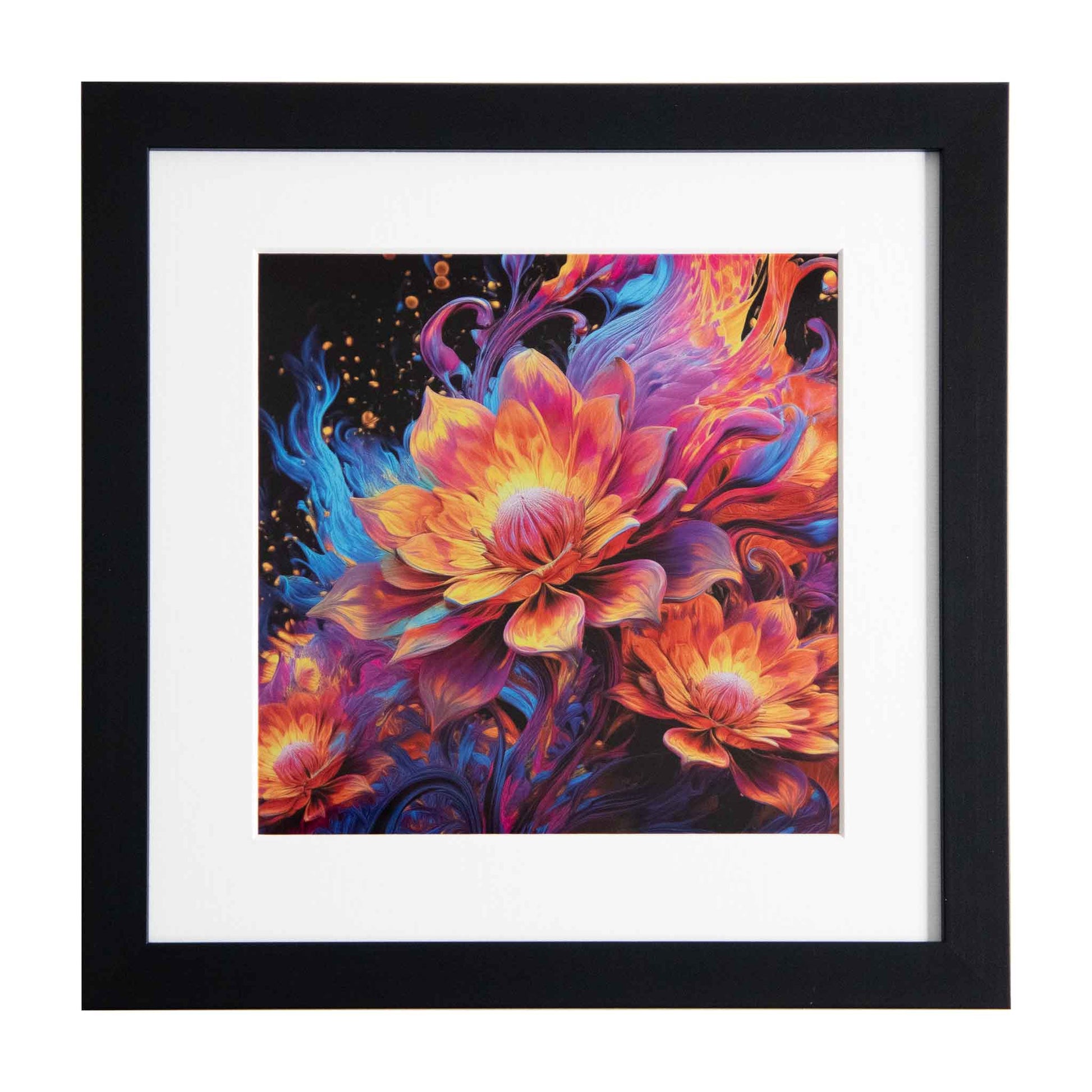 Lilium 2 - A colourful flowery framed modern art print from the Ximago store