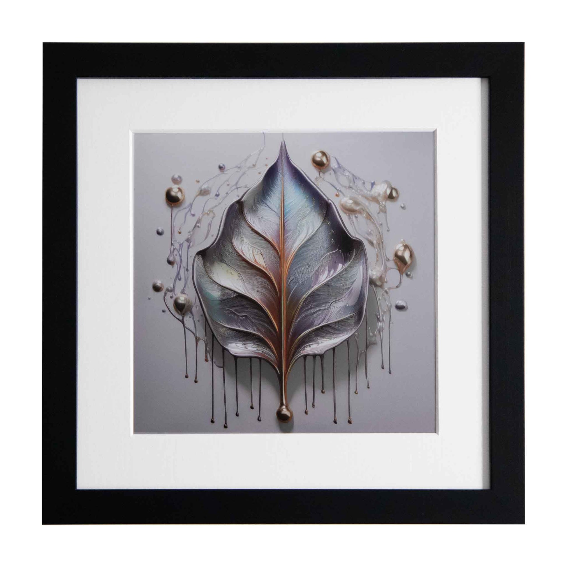 Glamorous Leaf, a framed modern art print from the Ximago store