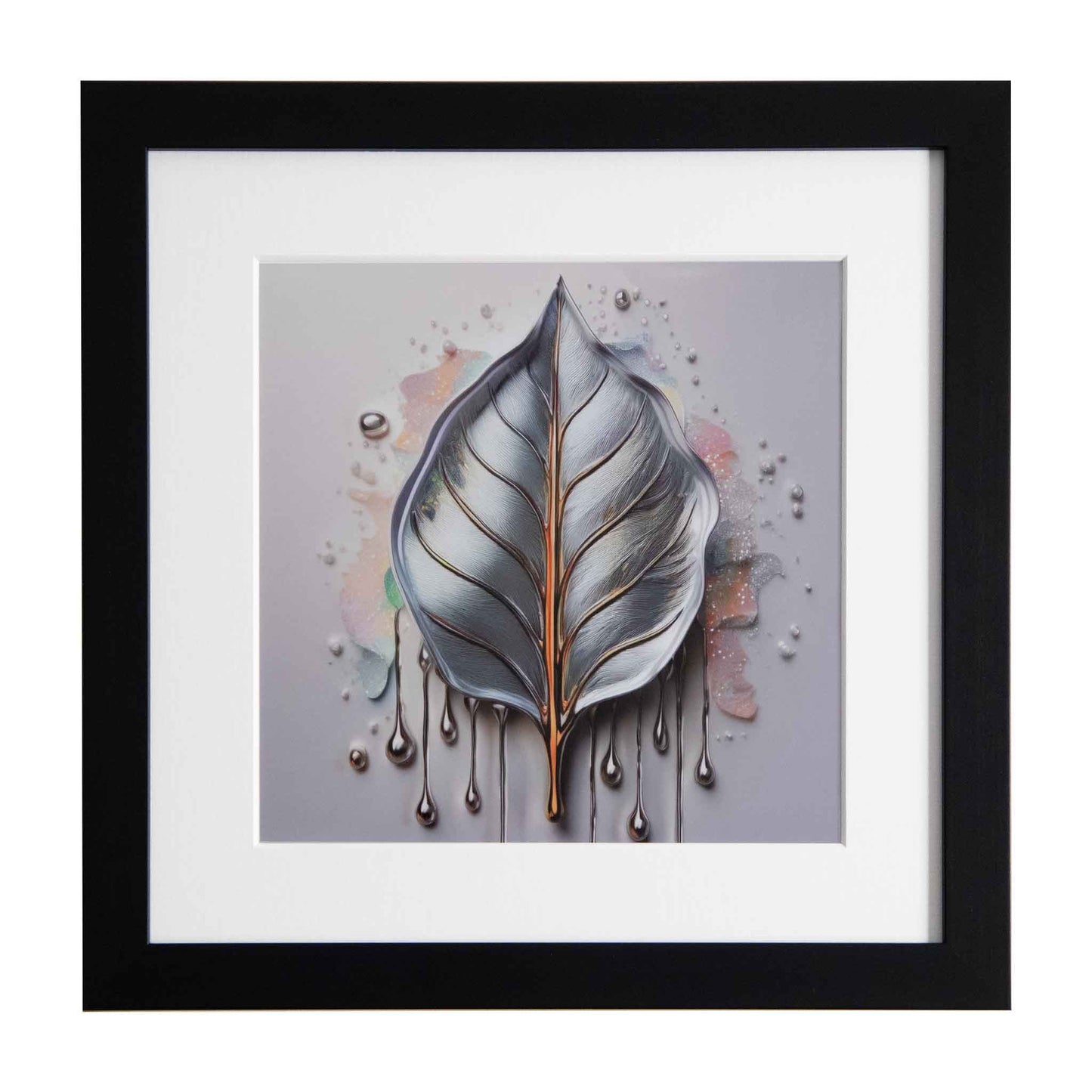 A Glamorous Leaf, a framed modern art print from the Ximago store