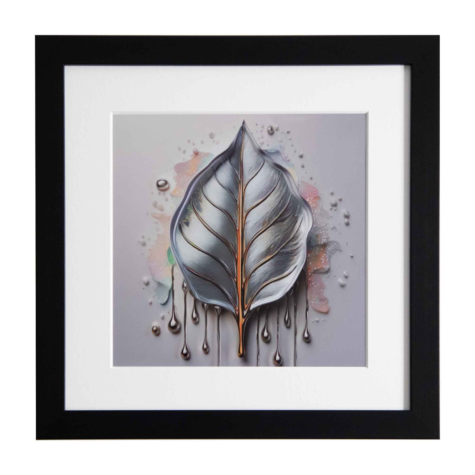 A Glamorous Leaf, a framed modern art print from the Ximago store