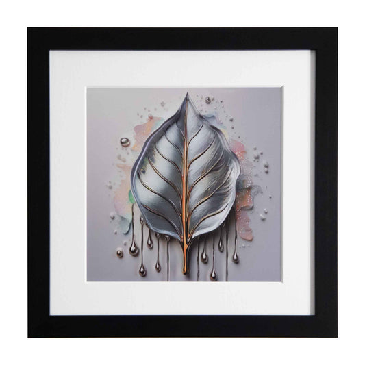 A Glamorous Leaf, a framed modern art print from the Ximago store
