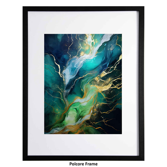Golden Threads, a framed modern art print from the Ximago store