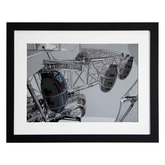 London Eye - UK, a framed modern art print from the Ximago store