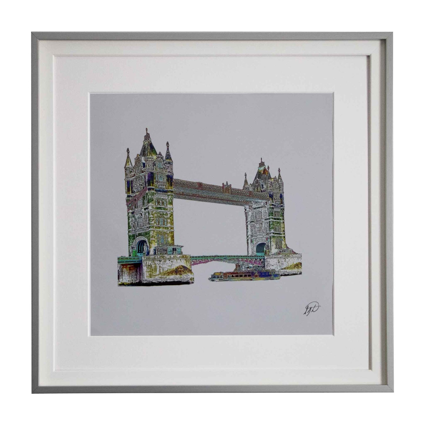 Tower Bridge - London, a framed modern art print from the Ximago store