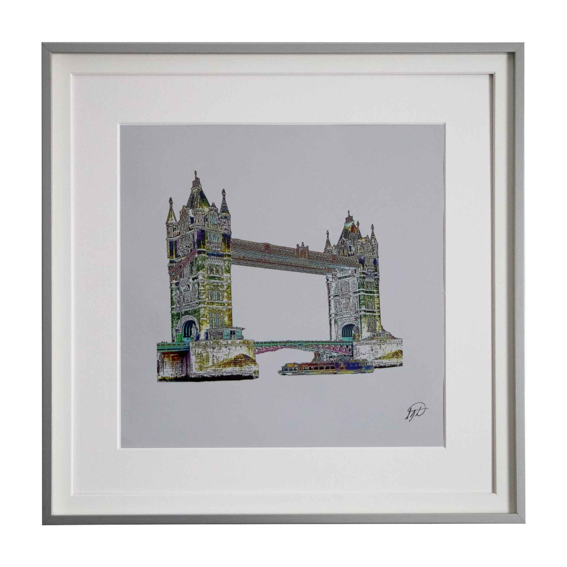 Tower Bridge - London, a framed modern art print from the Ximago store