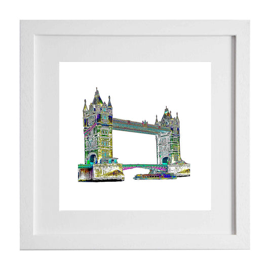 A framed limited edition print of Tower Bridge, London from the Ximago store