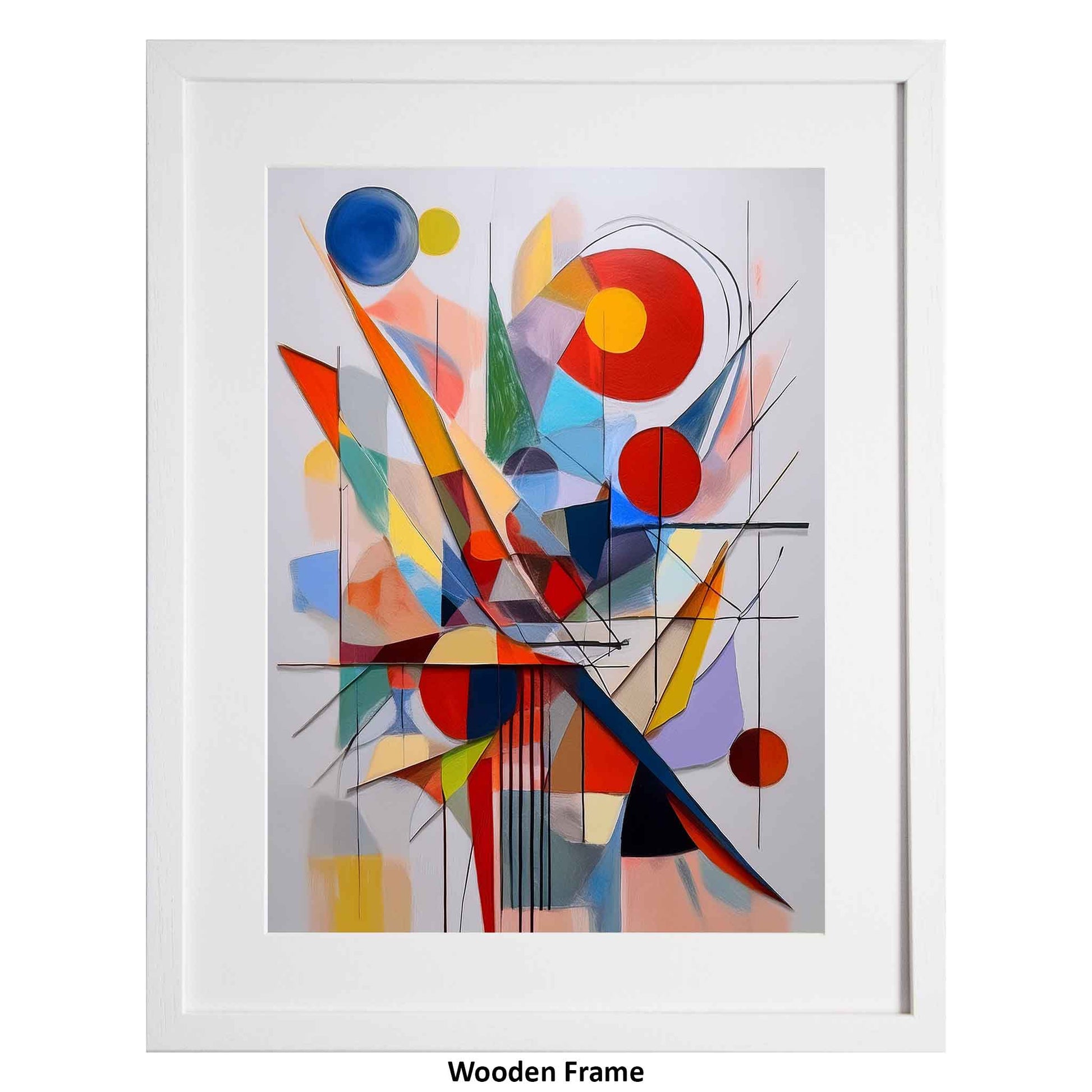 Apricus, a geometric style modern art print from the Ximago store