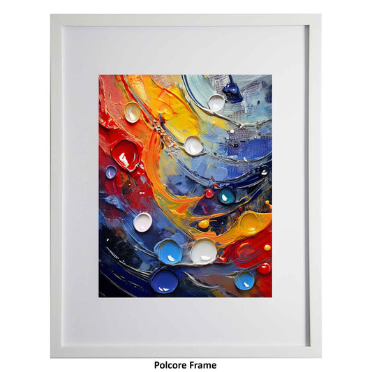 Colour Blast - A colourful modern art print from the Ximago store