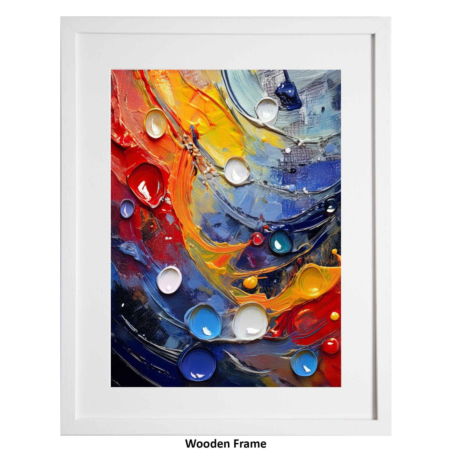 Colour Blast - A colourful modern art print from the Ximago store