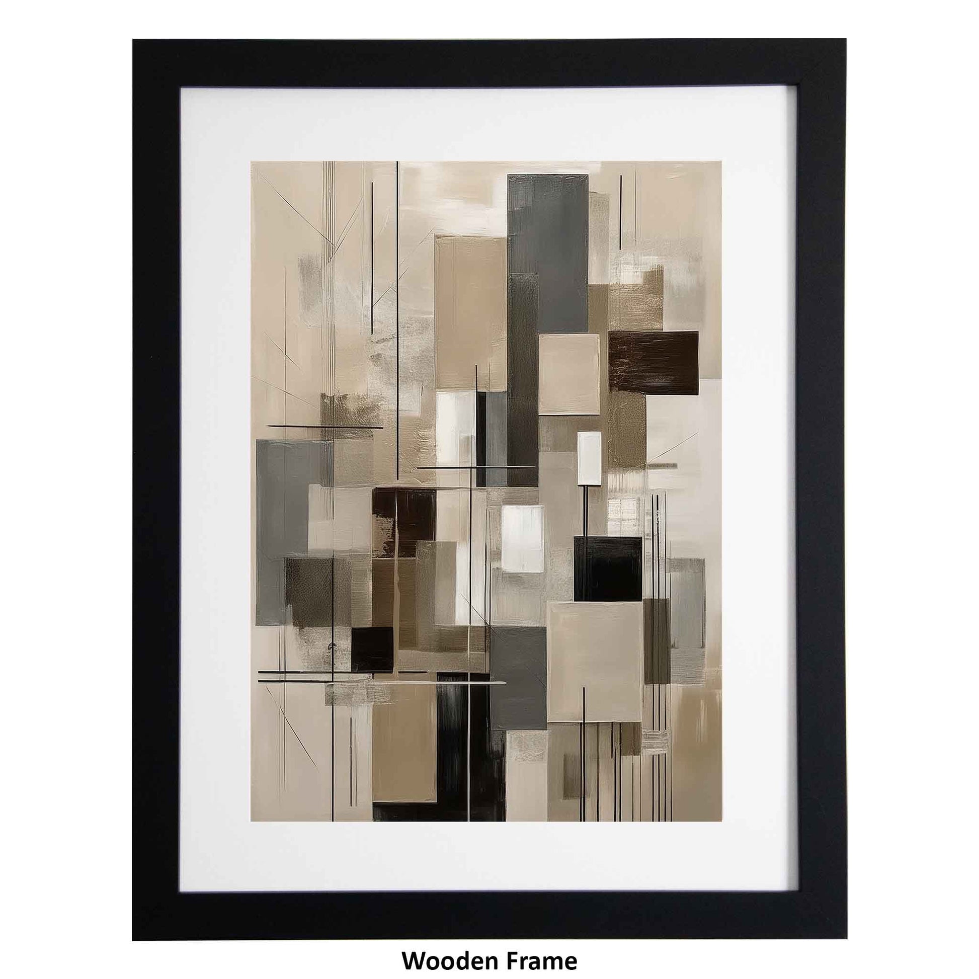 Building Blocks, a framed modern art print from the Ximago store