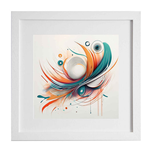 Elana, multi coloured modern art design print from Ximago