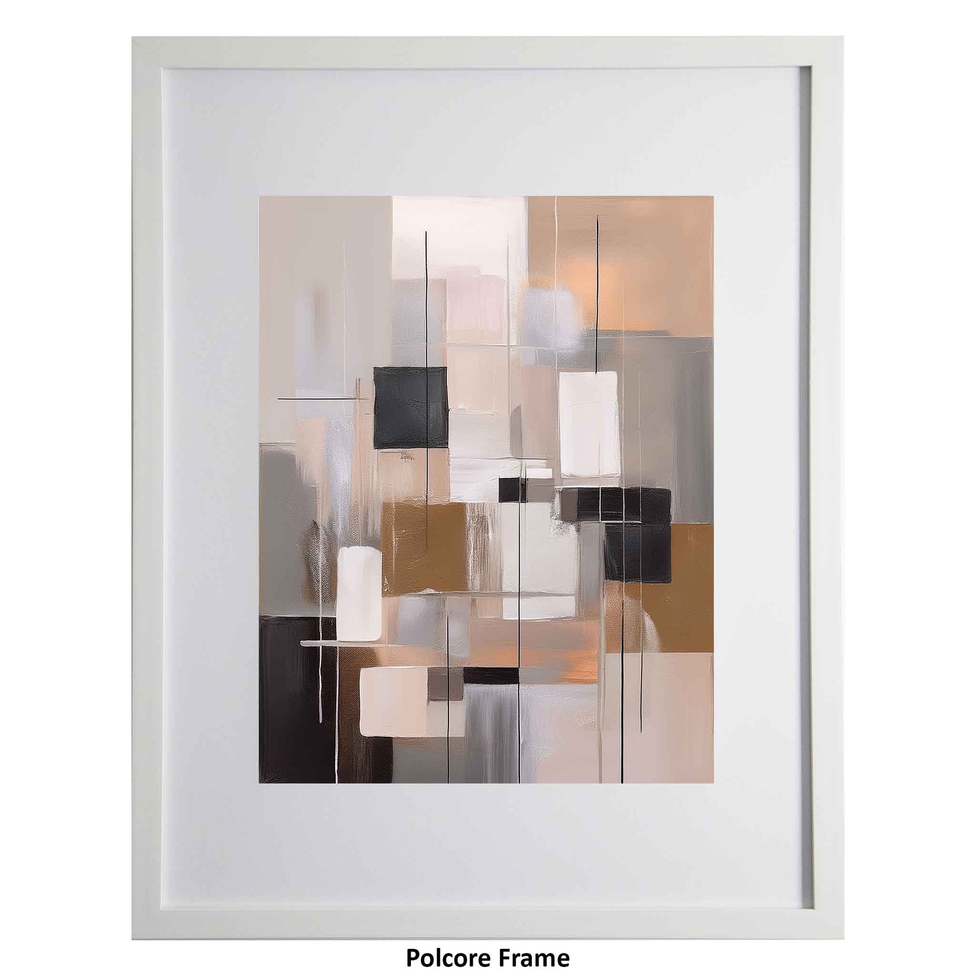 Befydd, a neutral coloured modern art print from the Ximago store