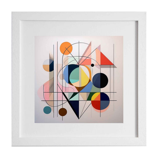 Deimos, geometrical style modern art print from ximago