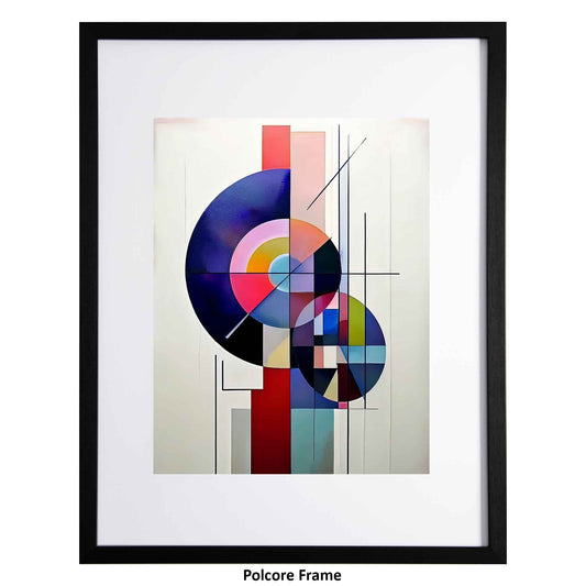 Euclid, a colourful, geometrical print from Ximago Store