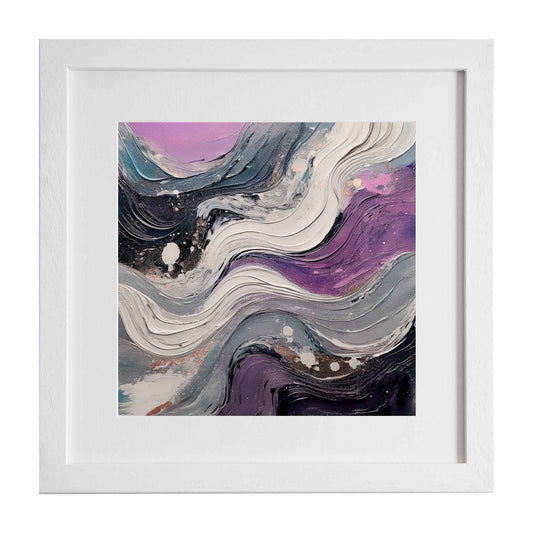 Rozenn, a purple and grey art print provided by Ximago.