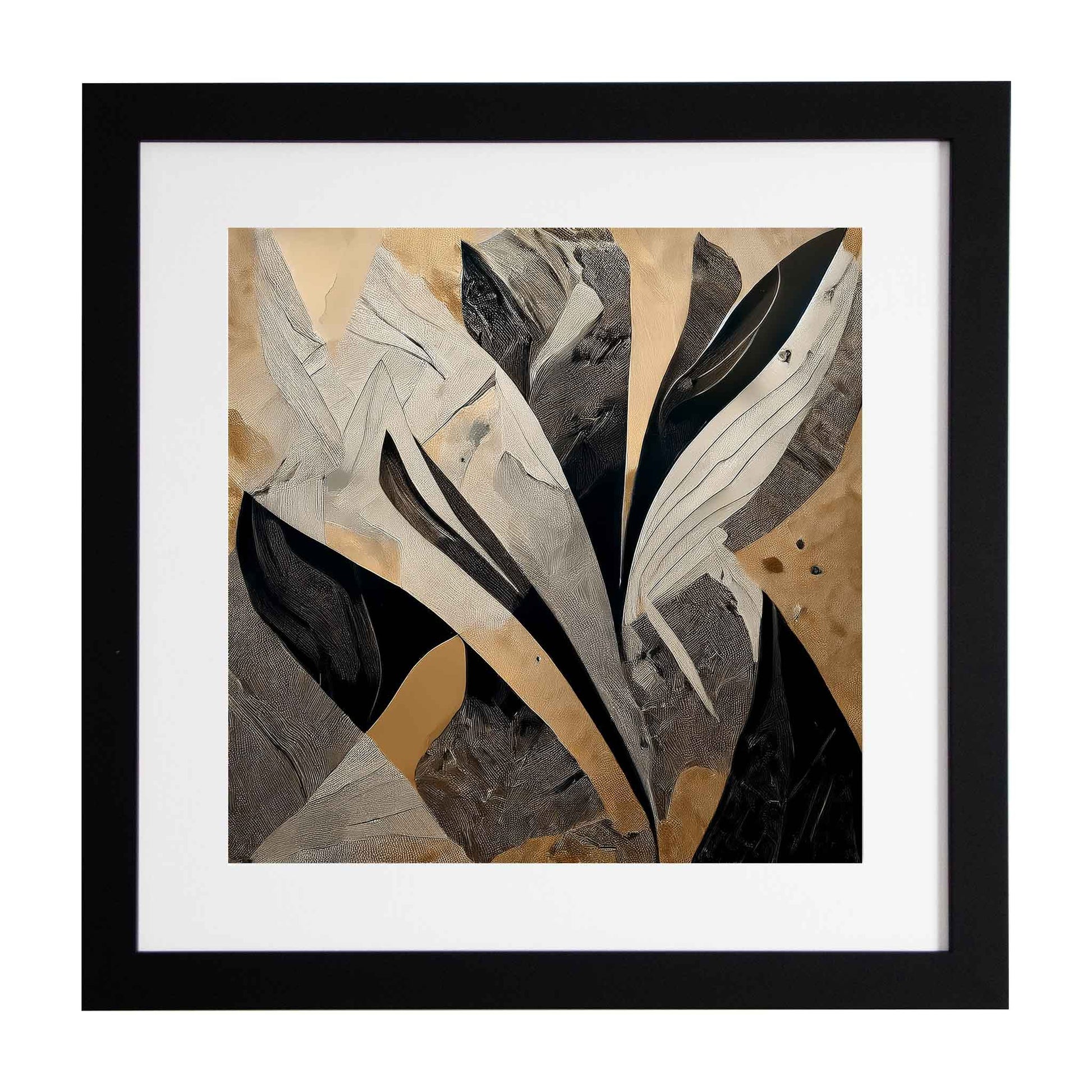 Eurwen, black and gold framed modern art print from Ximago.