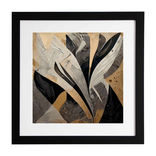 Eurwen, black and gold framed modern art print from Ximago.