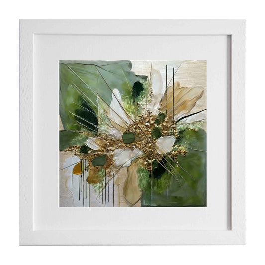 Ailbhe, a modern art print in greens and creams from Ximago