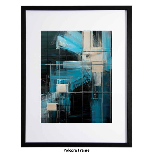 Cairbre, a great blend of black, blue and cream giving a modern art feel, from Ximago