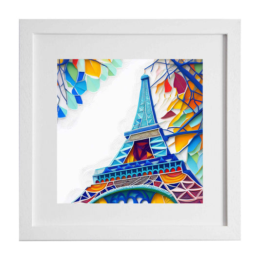 La Dame de Fer, a modern art print of the Eiffel Tower, another print from the Ximago store