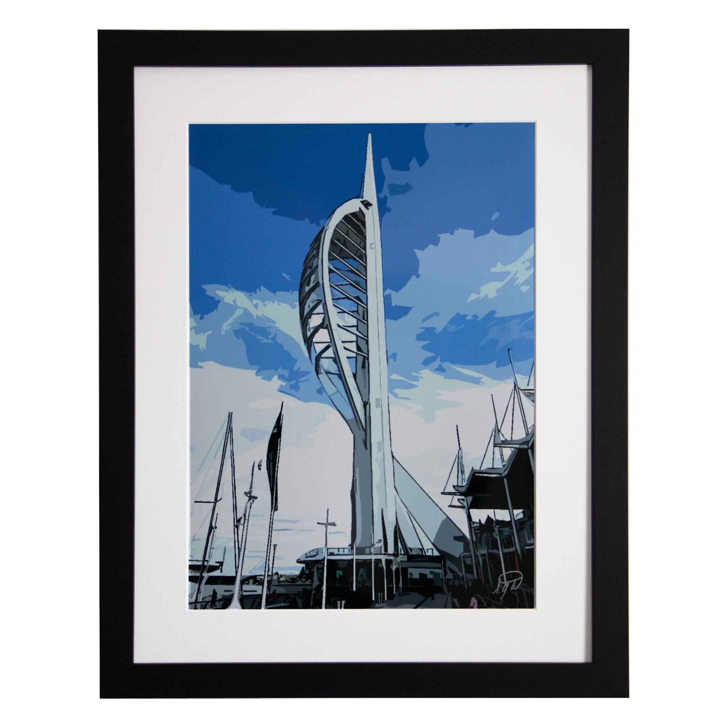 Spinnaker Tower - Portsmouth, UK, a framed modern art print from the Ximago store