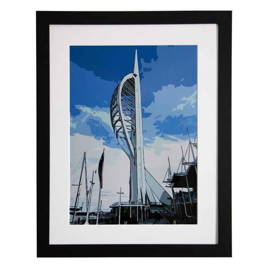 Spinnaker Tower - Portsmouth, UK, a framed modern art print from the Ximago store