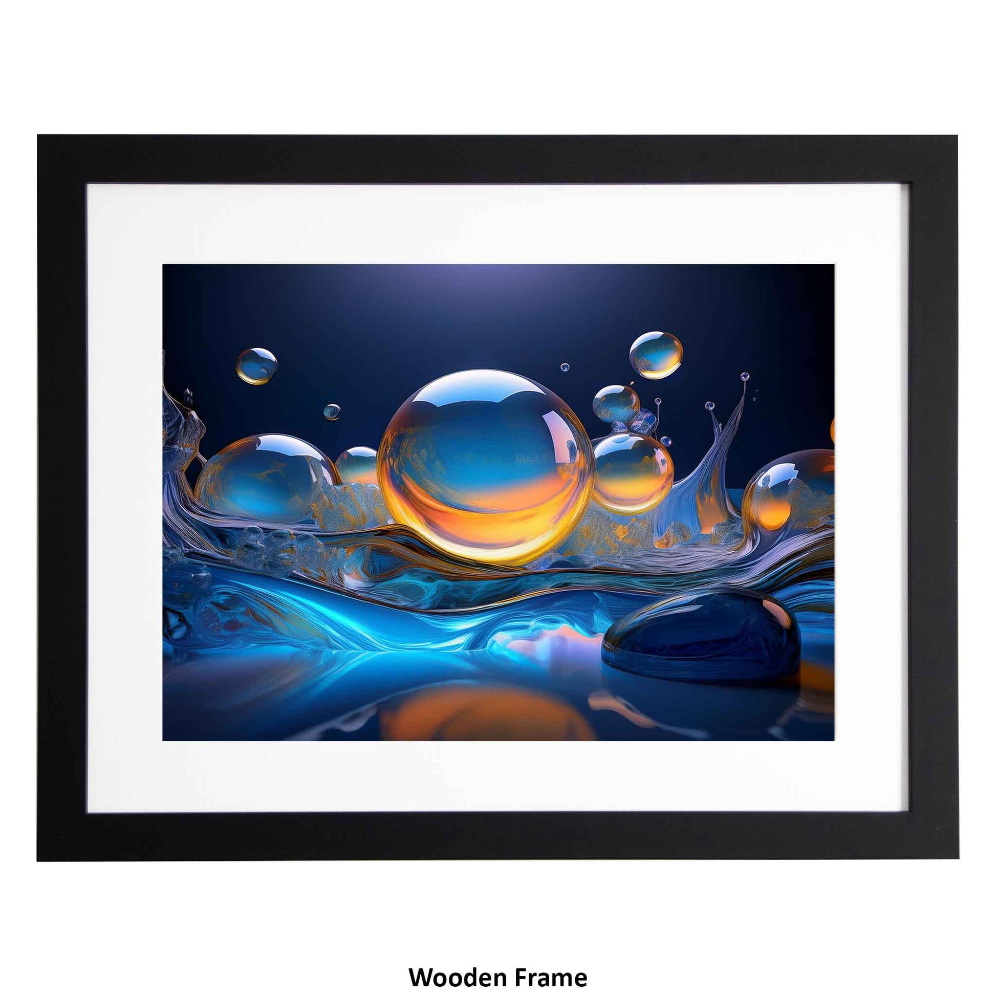 Bubble Bath, a framed modern art print from the Ximago store
