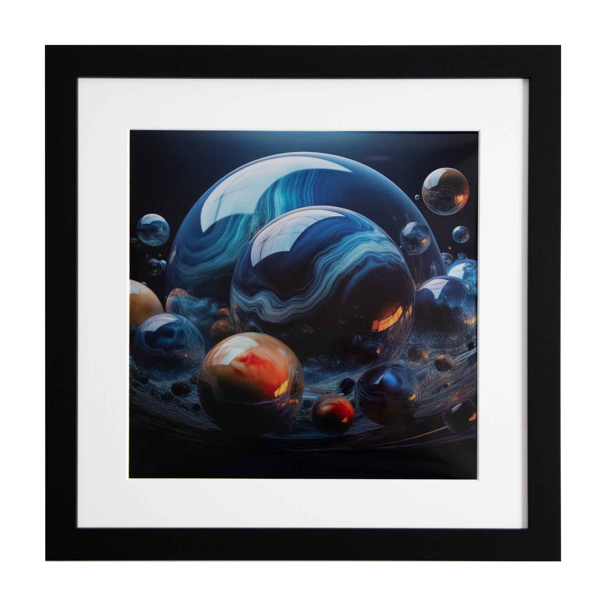Peros - A bundle of planets, a framed modern art print from the Ximago store