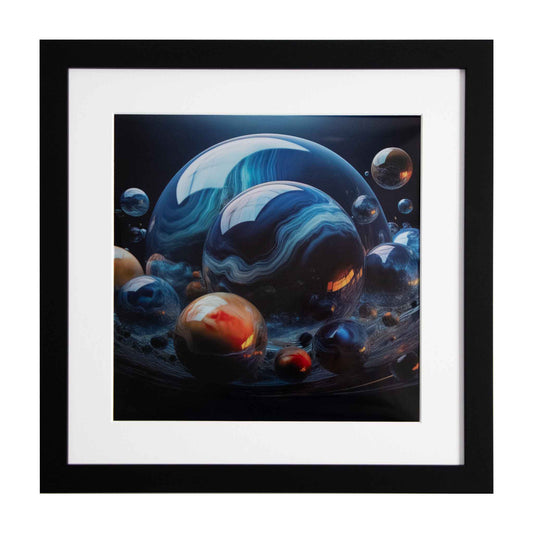 Peros - A bundle of planets, a framed modern art print from the Ximago store